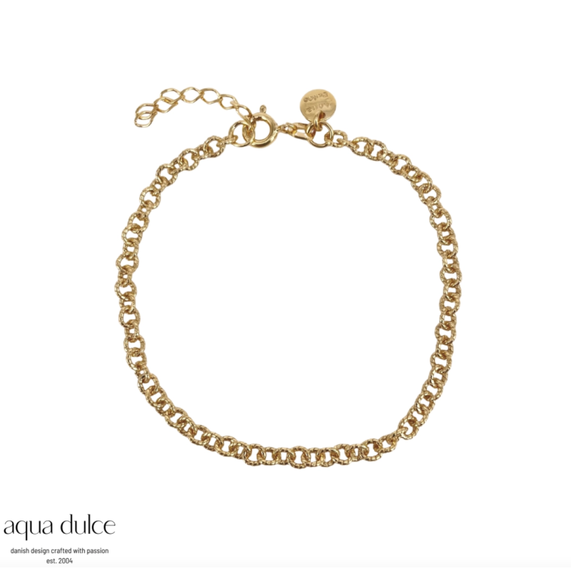 Armbånd med runde led og mønster - Baloo - 4925