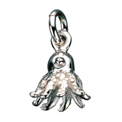 Vedhæng - Blæksprutte i sølv med kæde - 260692