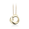 Guld Vedhæng 14 kt inkl. kæde i forgyldt sølv - 212435