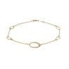 Armbånd i 8kt. med ovale cirkler - 8820783 -1
