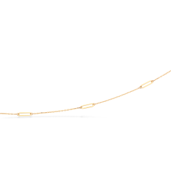 Guld armbånd 8 kt med rektangulære åbne link - 363703,18
