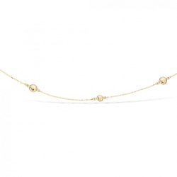 Guld halskæde 8 kt. med facetteret poletter - 33613,45