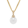 Vedhæng i 8 kt guld med ferskvandsperle 9mm - 20161060300