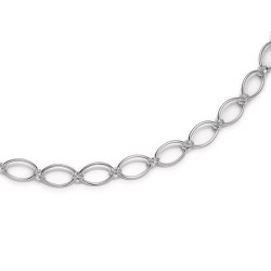 Sølv led armbånd - 18,5cm - 244706
