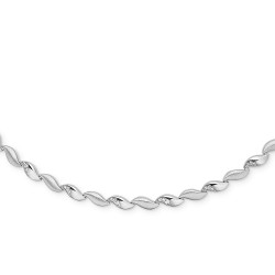 Sølv halskæde med zirkonia - 45cm - 507507