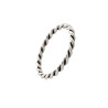 Snoet sølv Armring - 6mm - 34801