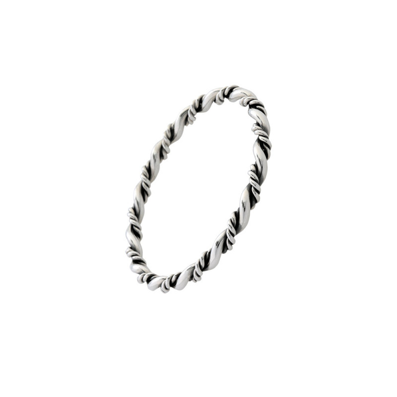 Oval Snoet sølv Armring - Dobbeltflet - 3,5mm - 22703 Oval Snoet sølv Armring - Dobbeltflet - 3,5mm - 22703