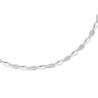 Sølv armbånd men blanke og matte led - 18,5cm - 505606