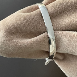 Oval sølv Armring - 8mm -  20803 - 2