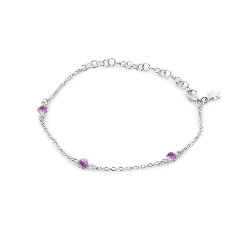 Armbånd med Ametyst - 1585-1-118 Armbånd med Ametyst - 1585-1-118