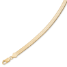 Armbånd i forgyldt sølv - Flad panser 5,4mm