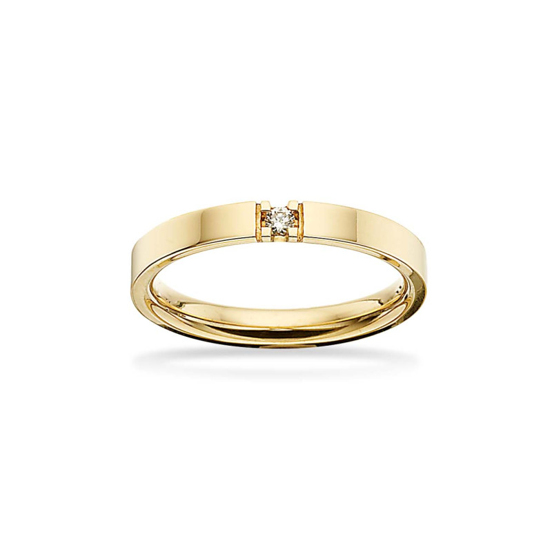 Grace Ring 9 kt rødguld 0,04 W/SI