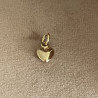 Guld vedhæng 14 kt - Massivt hjerte 8x10mm
