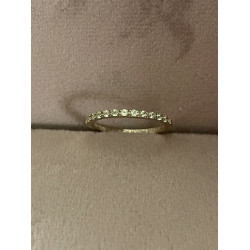 Alliancering 8kt. guld med peridot - str. 52