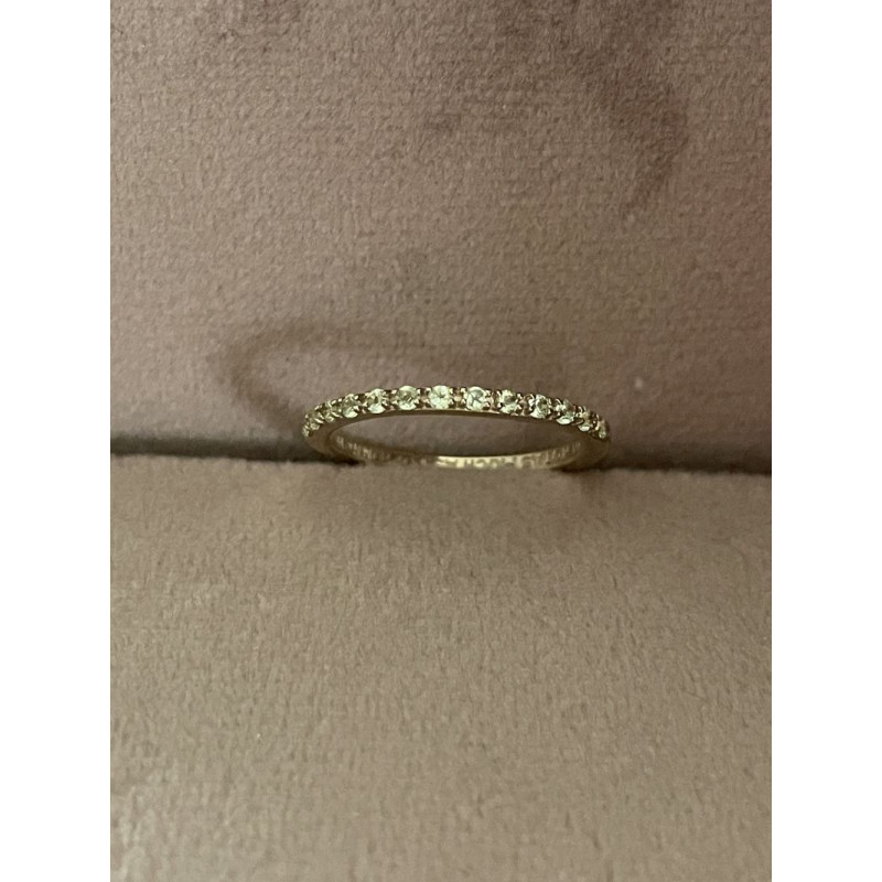 Alliancering 8kt. guld med peridot - str. 52