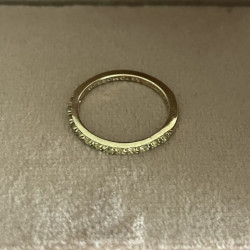 Alliancering 8kt. guld med peridot - str. 52 2