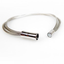 Sølv armbånd - 3 rk med magnetlås - 88705 - 3
