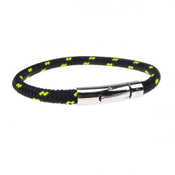 Armbånd - Outdoor rope 6 mm - sort/gul