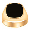 Herrering - 14 kt m. sort onyx