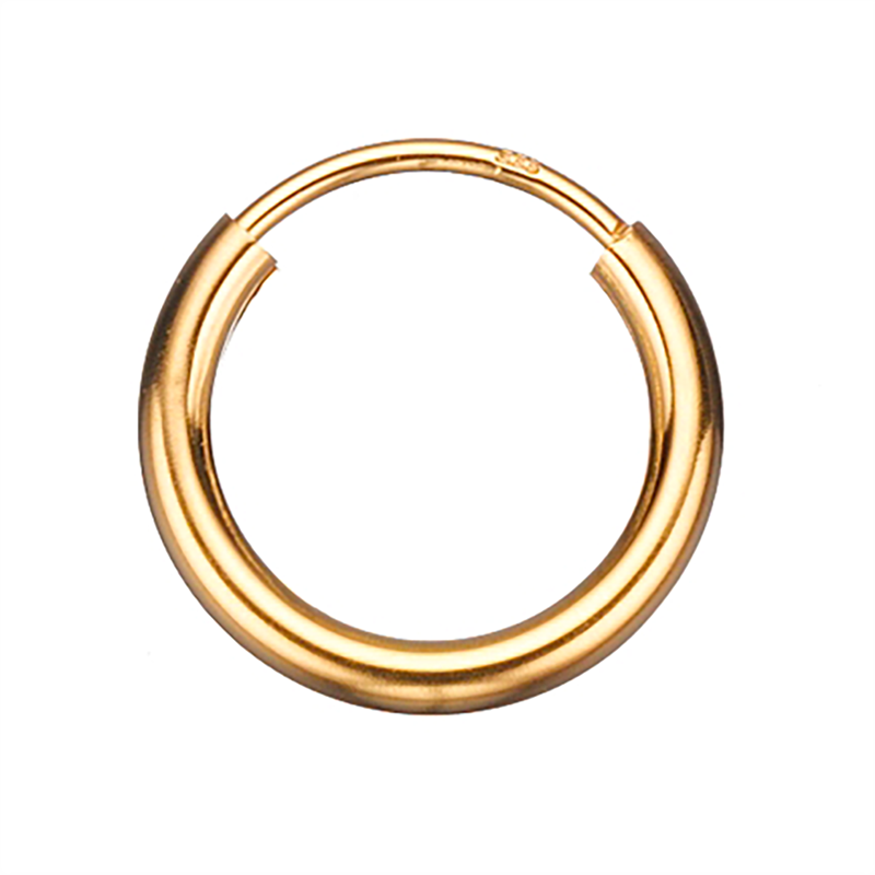 Guld ørecreoler 2,0 x 13 mm Guld ørecreoler 2,0 x 13 mm