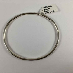 3 mm oval armring i massiv sølv - 52-1-12 - P2