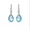 Balanceørering med lys pink krystal - 4068-1-186
