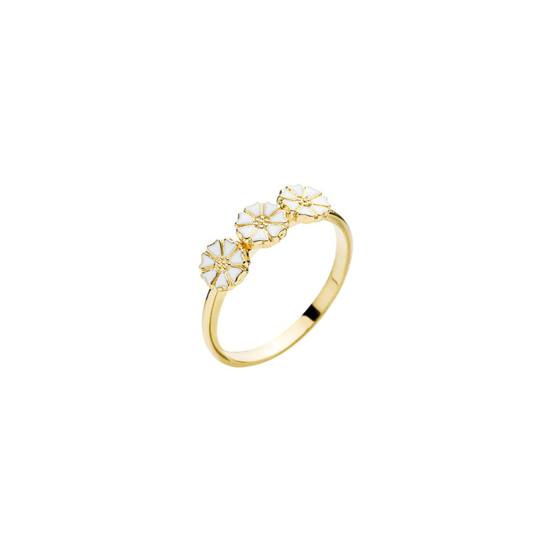 Marguerit ring i forgyldt sølv 3x5mm - 907050-3-M Marguerit ring i forgyldt sølv 3x5mm - 907050-3-M
