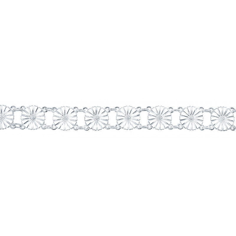 Marguerit armbånd i forgyldt sølv 13x11mm - 901011-H Marguerit armbånd i forgyldt sølv 13x11mm - 901011-H