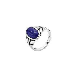 Sølv ring med blå Lapis Lazuli