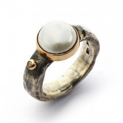 Ring - Antique Pearl & Diamond - 50110100P