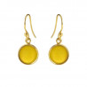 Ørehænger med gul opal krystal - 5521-2-202