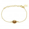 Armbånd med 10mm gylden månesten - 1574-2-199