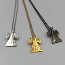 Halskæde Skytsenglen - Forgyldt - 1021fg - 3