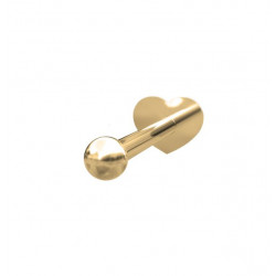 Guld Labret-piercing/ørering kugle 2mm 14 kt. - 314 000 5 1