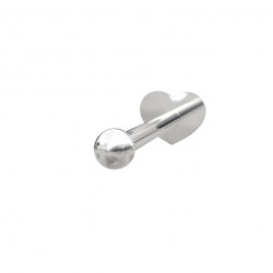 Sølv Labret-piercing/ørering kugle 2mm - 314 000 9 1