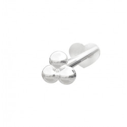 Søv Labret-piercing/ørering kugle 2*2mm - 314 002 9 1
