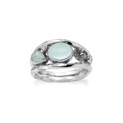 Ring i sølv med farvede sten - Forest Lake - 74616353
