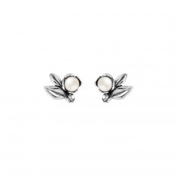 Øreringe i sølv med ferskvandsperle - Inner Secret - 67216501