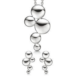 Sølv smykkesæt - bobler - S223587