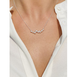 Halskæde i sølv med diamant - 2