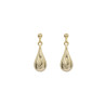 Ørehænger i forgyldt sølv - dråbe