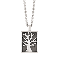 Vedhæng - Livets træ inkl. kæde i  sølv  -  16254992